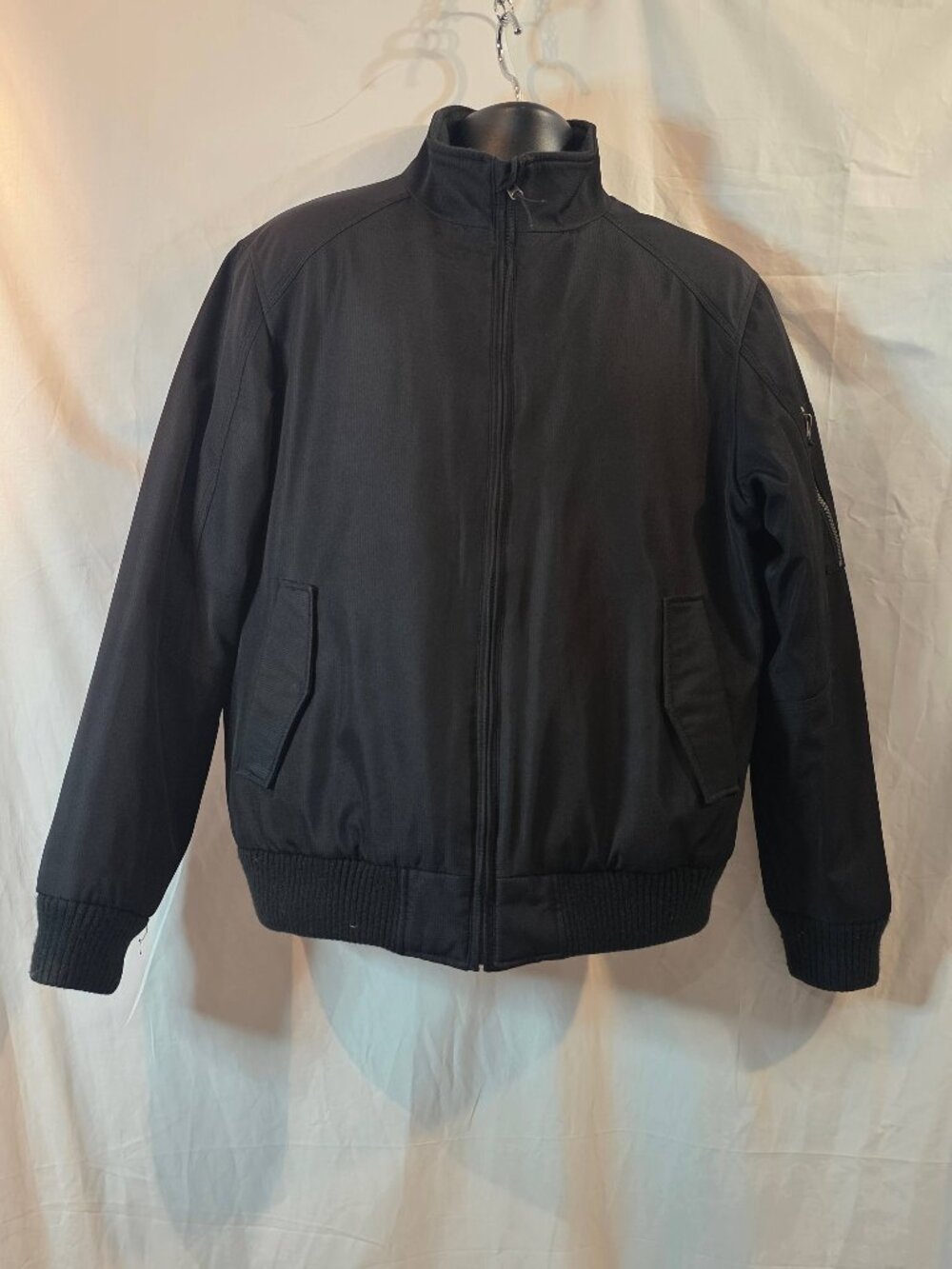 NWT Calvin Klein Men's Ripstop Bomber Jacket - Size M - Black